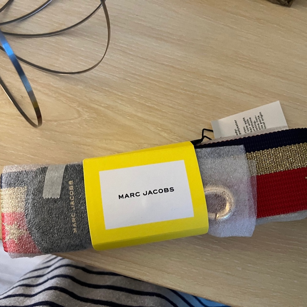 Marc Jacobs Stars & Stripes Guitar Bag Strap/Navy/Red/Gold